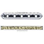 Dreamtime Crystal DC 77730 Rondelle Spacer Bars 5 Hole Sand Opal/Silver